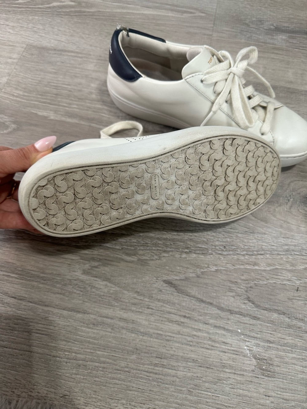 Tory Burch White Sneakers - Picture 3 of 7